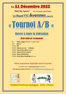 Tournoi d'AVENNES - "A"