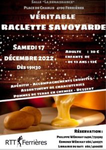 Souper Raclette - FERRIERES