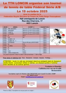 Tournoi Fédéral de Liège Loncin