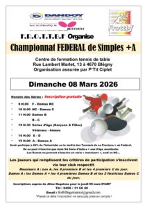 Championnat Fédéral Simple + A