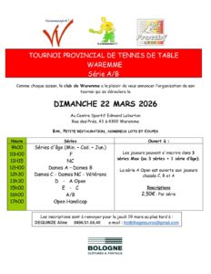 Tournoi Waremme